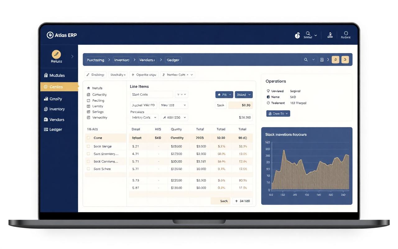 Atlas ERP Lite interface preview
