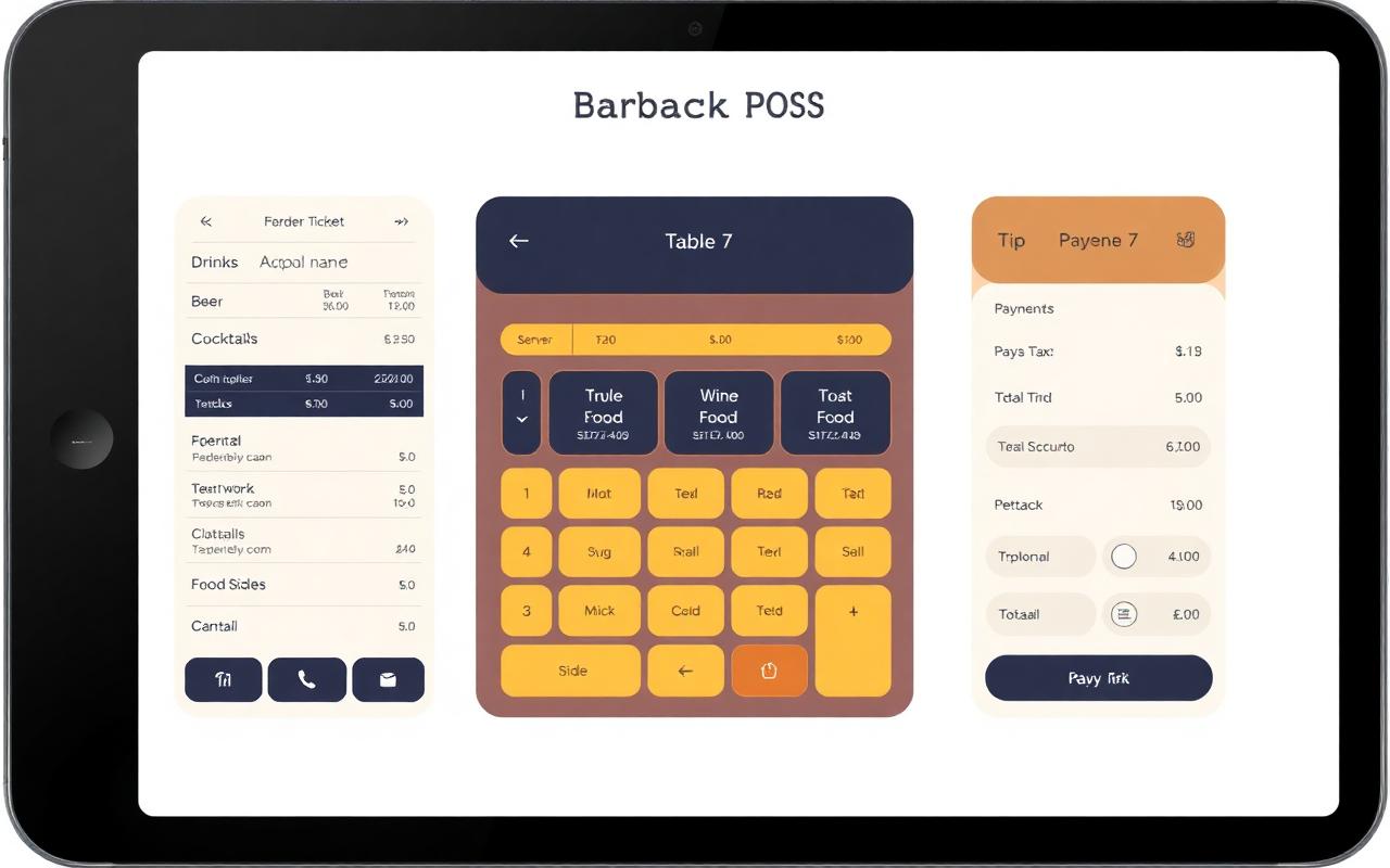 Barback POS interface preview