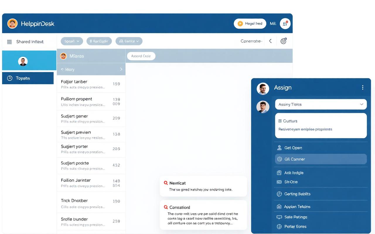 Helpline Desk interface preview