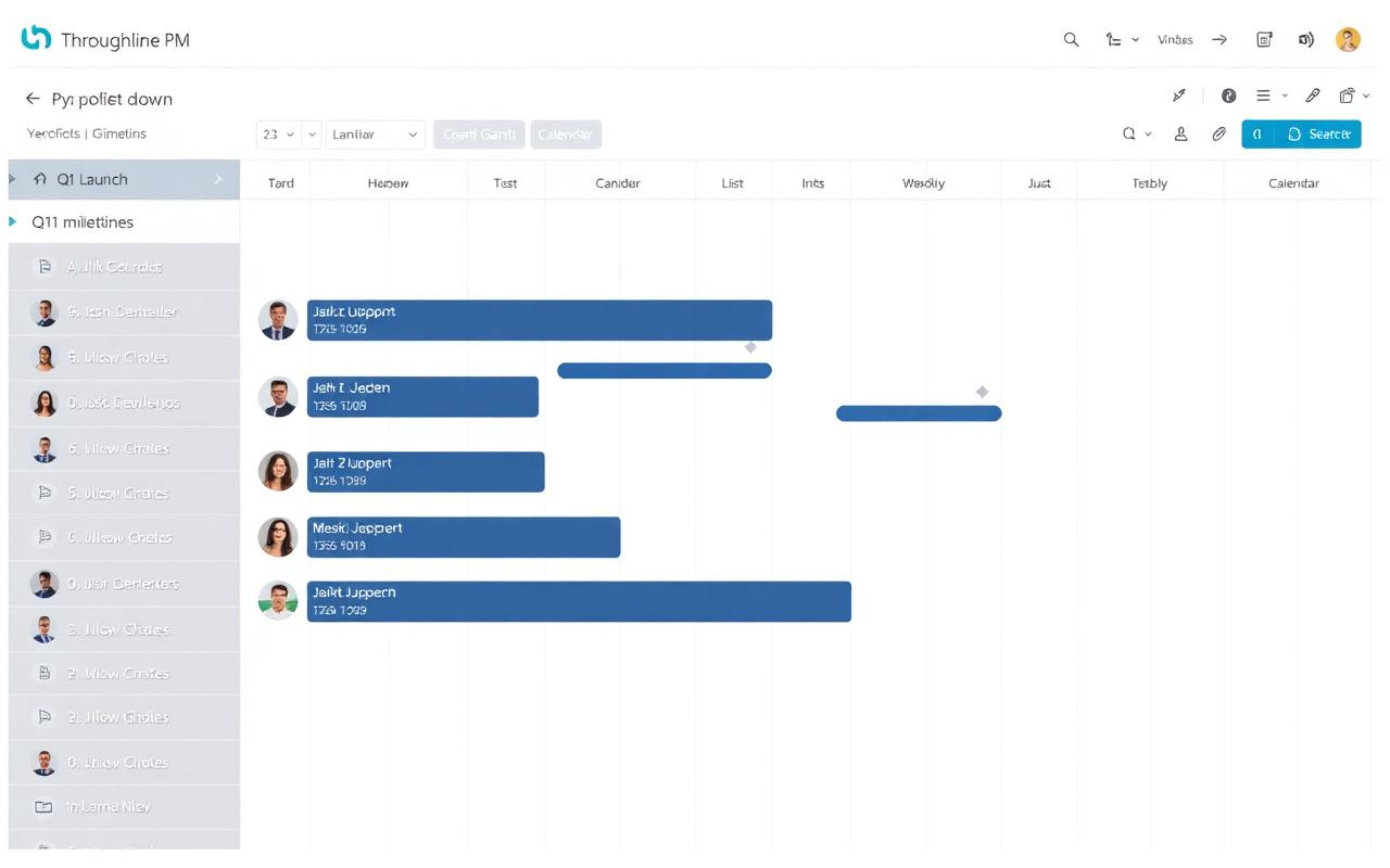 Throughline PM interface preview